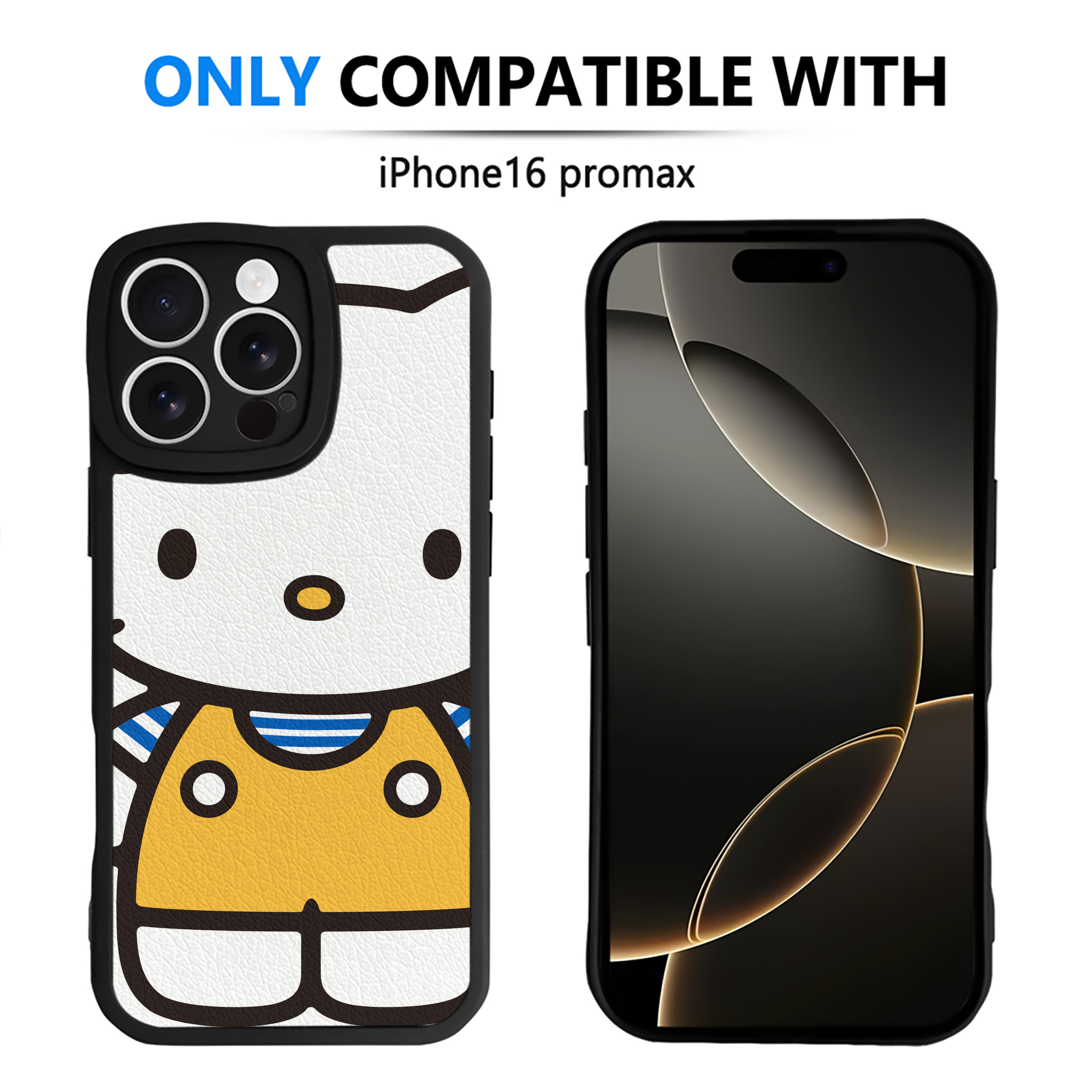 （画像用） Hello Kitty ハローキティ 【iPhone 16シリーズ対応】シリコンスマホケース（レザー調） 材質：シリコン